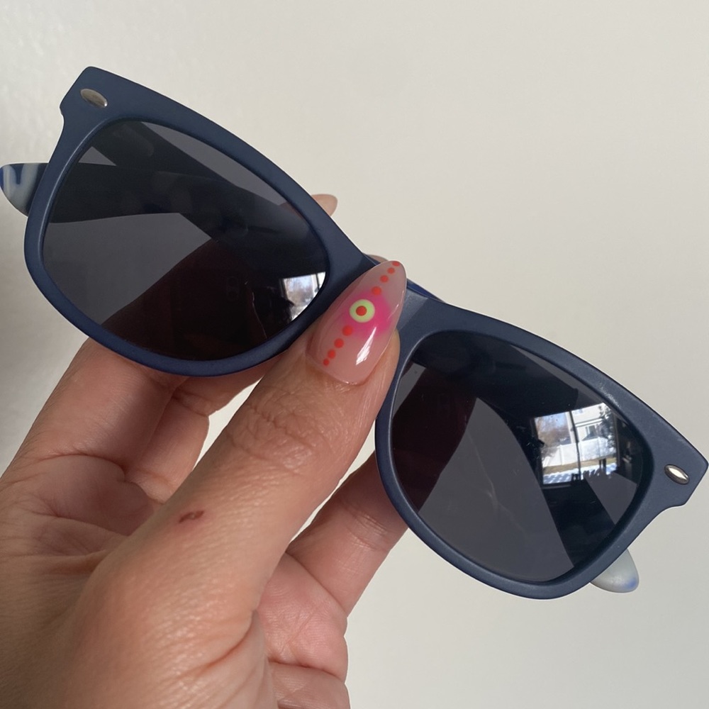Swiss design Palm Springs blue camp sunglasses